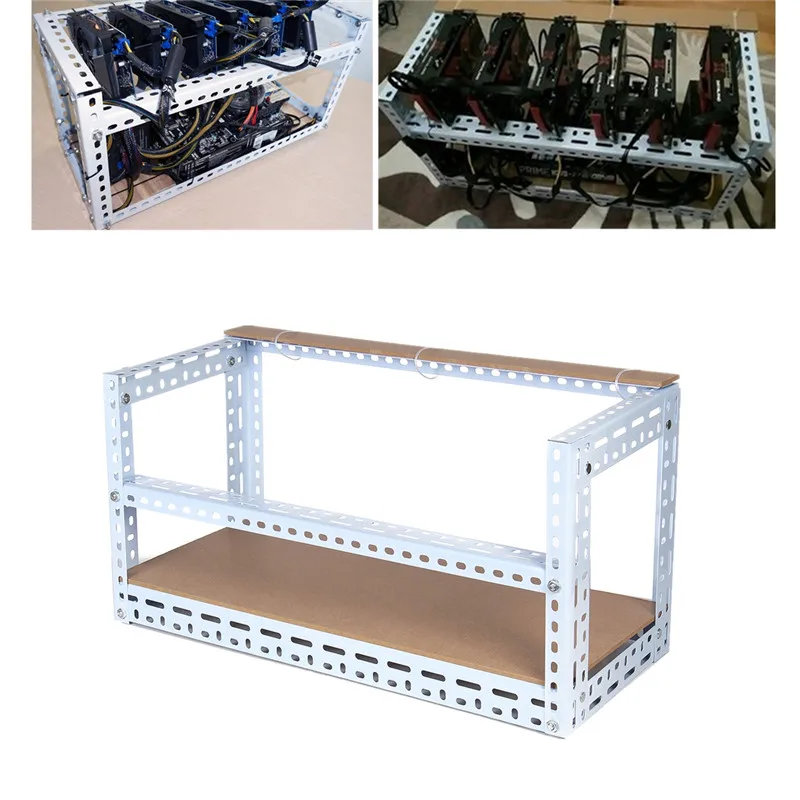 6 GPU Open Air Mining Miner Frame Crypto Coin DIY Stackable Rig Bitcoin BTC Fame Case For 6 Graphics Card GPU ETH BTC Ethereum 6 GPU Open Air Mining Miner Frame Crypto Coin DIY Stackable Rig Bitcoin BTC Fame Case For 6 Graphics Card GPU ETH BTC Ethereum