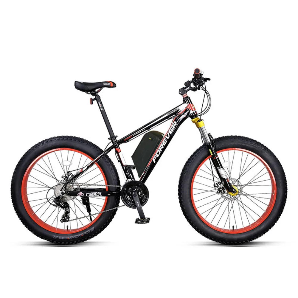 26 дюймов снег горный велосипед электрический Ebike толстый мощный Mtb 48v1500w 27