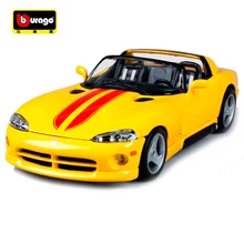 Bburago 1:18 DODGE VIPER RT/10 спортивный автомобиль литой модельный автомобиль игрушка в коробке 12024