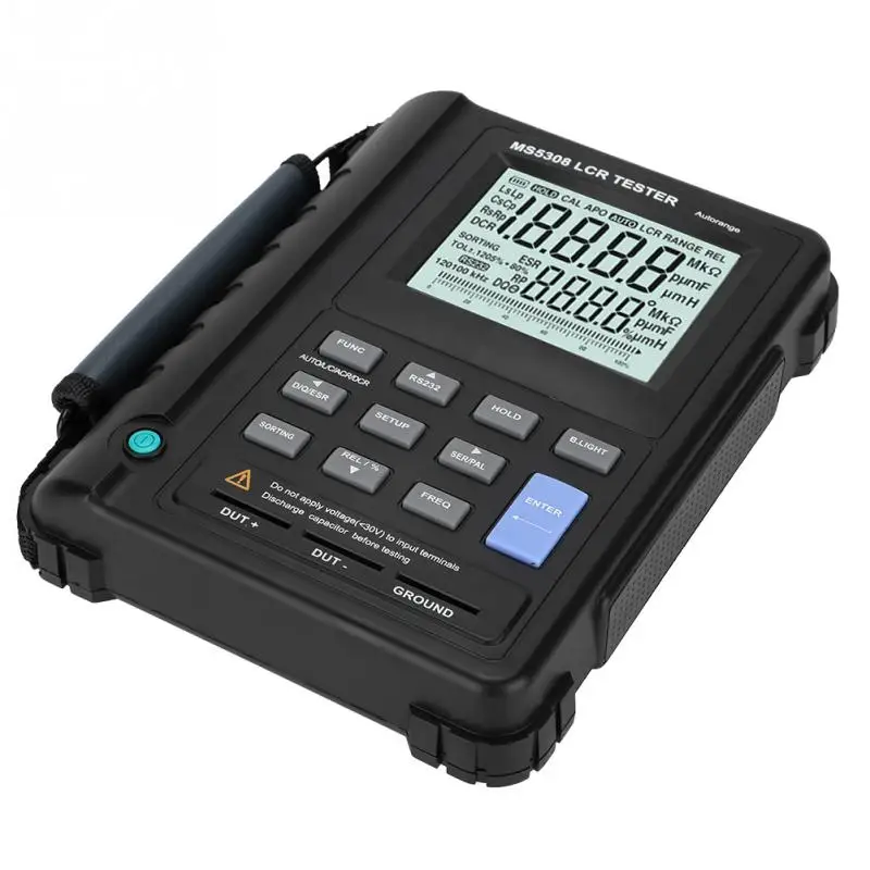 MS5308 портативный измеритель 100 кГц индуктивности Измеритель Емкости