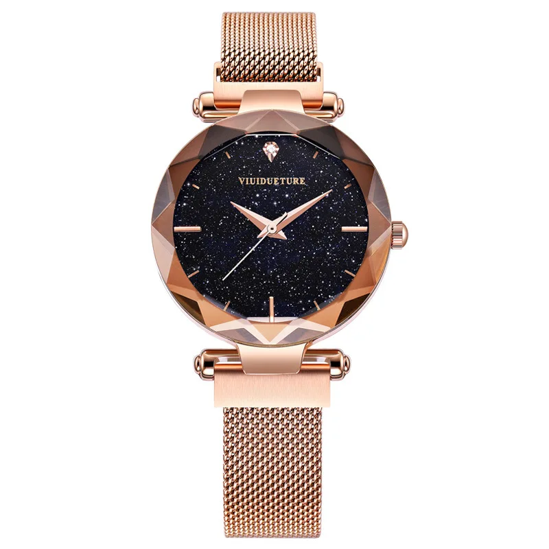 

2019 New Stainless Steel Mesh-belt Watch All over the Sky Waterproof Women's Brand Luxury Watch Leisure Women's Watch