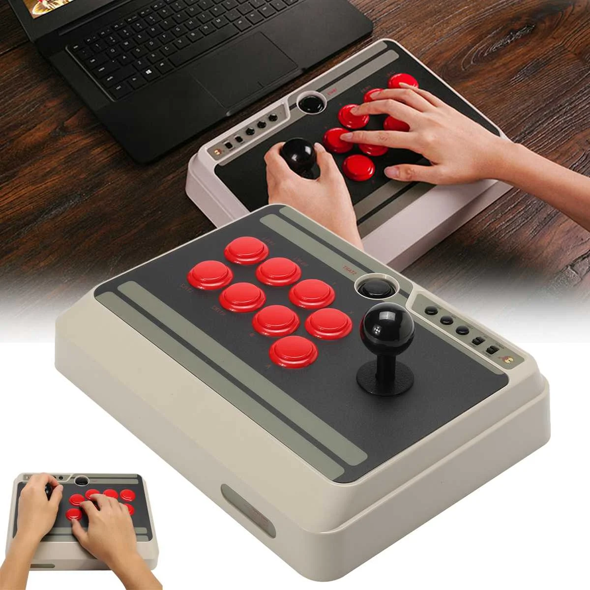 

8Bitdo NES30 Arcade Stick Joystick For Nintend Switch PC Android Compatible Bluebooth USB Game Controller Games Accessories