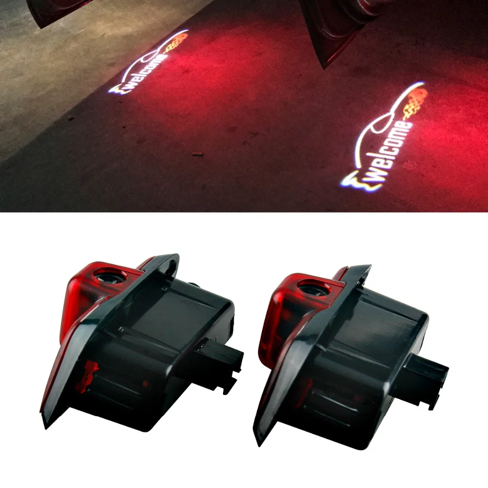 

2X Car Door LED light Laser Projector Ghost Shadow Light for Mercedes Benz W204 C Class C180 C200 C350 C63 Car accessories