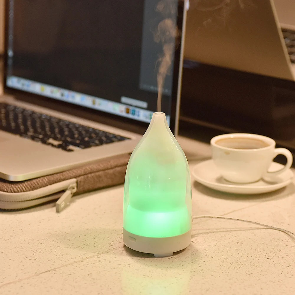 Лучший эфирное масло диффузный увлажнитель воздуха Аромат Cool Mist с безводной автоматическое выключение и 7 цветов светодиодный настенный светильник для дома
