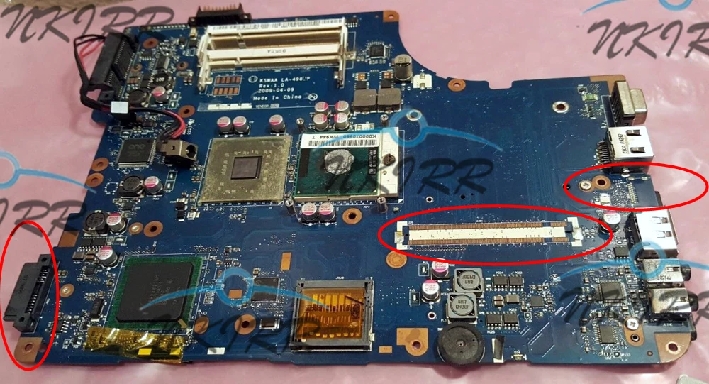 

100% Working KSWAA LA-4982P K000093620 L11 S478 DDR3 MotherBoard for Toshiba Satellite L505 L500 L550 L555