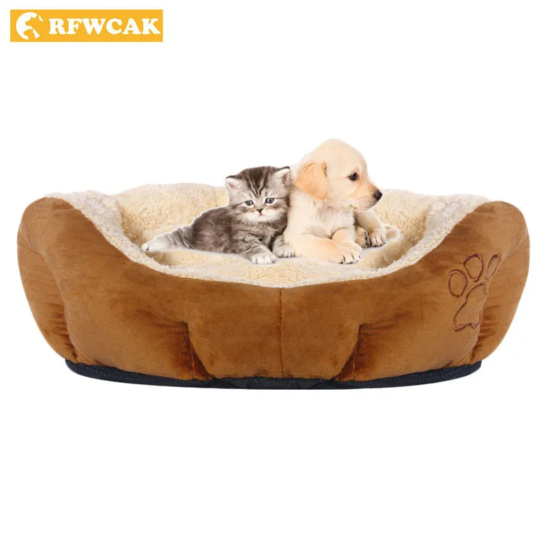 

RFWCAK Pet Dog Bed Mats WinterWarm Dog House Sofa Nest Cat Pet Kennel Baskets Puppy Products For Large Dogs Cama Perro Cachorro