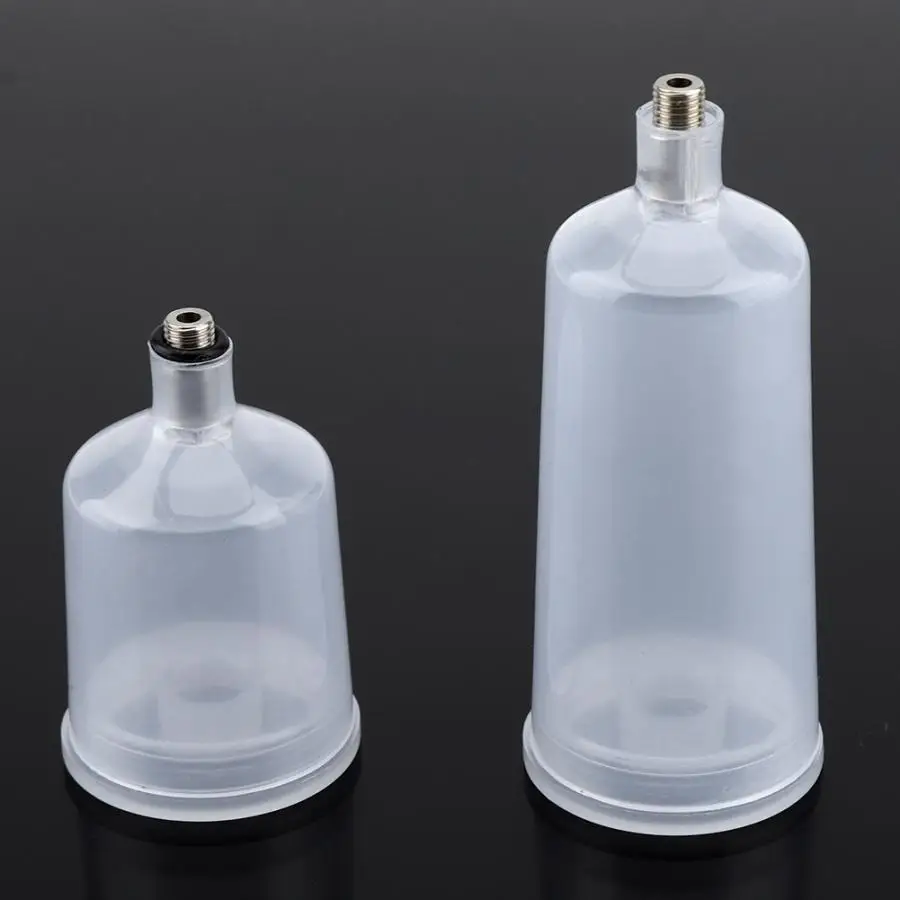 

2PCS / Set Plastic Spray Paint Gun Airbrush Cup Pot 20ml 40ml Cup for Airbrush Spray Gun Parts Fastmover Threaded Connector