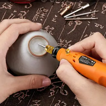 

3.6V Lithium Battery DC Electric Grinder Grinding Tool Charging Drill Bits Carving Tools Mini Cordless Drill Engraving Pen