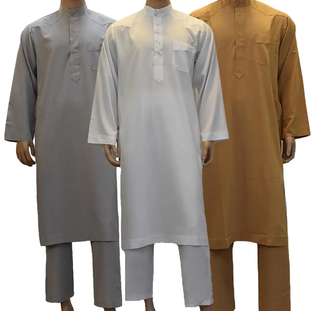 Tobe Dishdasha Thawb Thoub Мужской комплект из 2 предметов мусульманский исламский абайя