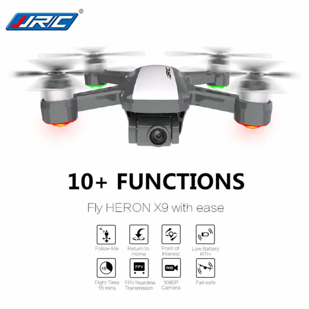 JJRC X9 5G 1080P WiFi FPV RC Drone GPS Brushless Gimbal Flow Positioning Altitude Hold Quadcopter Remote Control Helicopters