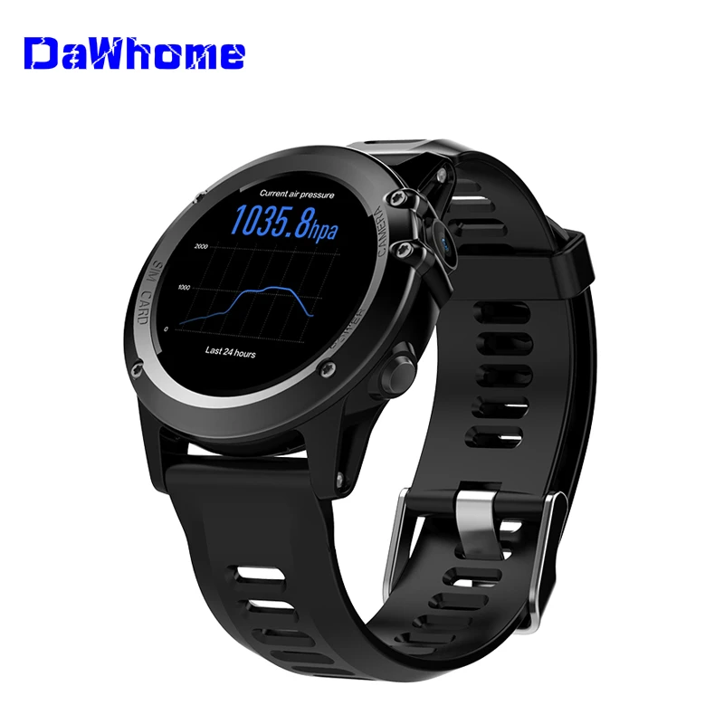 Смарт часы DaWhome H1 Android 4 водонепроницаемые 1 39 дюймов MTK6572 BT 0 3G Wifi GPS SIM для iPhone умные