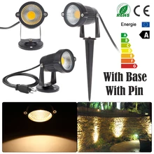 Садовый светильник 3 Вт 5 Вт tuinverlichting COB светодиодный светильник 12 в наружный декоративный ландшафтный светильник супер яркий Точечный светильник для двора