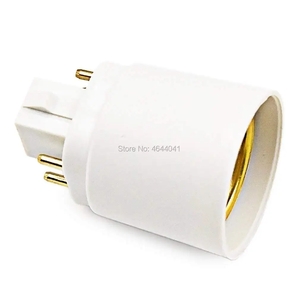 G24q/G24 to E27/E26 LED bulb type light bulb converter adapter 4pin