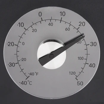 

Clear Round Circular Window Temperature Thermometer Outdoor Weather Station Tool For Home -40~50℃/-40~120℉