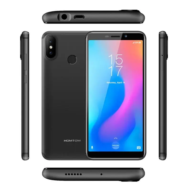 HOMTOM C2 5 &quot18:9 HD + 4G смартфон Android 8 1 2 GB Оперативная память 16 Гб Встроенная 4 ядра Face ID