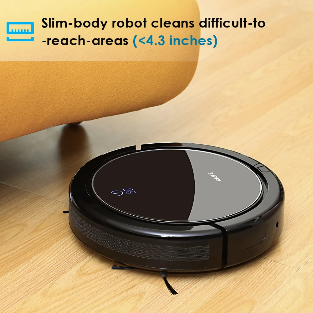 Smart Robot Vacuum Cleaner Sweep&Wet Mop Navigation Planned Cleaning Dustbin Water Tank Adjustable Schedule Household Mop
