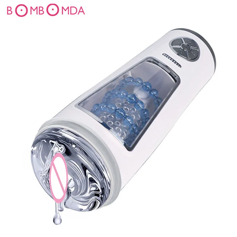 Male Masturbator Automatic Thrusting Vibrator Real Vagina Piston Masturbation Cup Electric Penis Pump Sex Toys for Man | Красота и