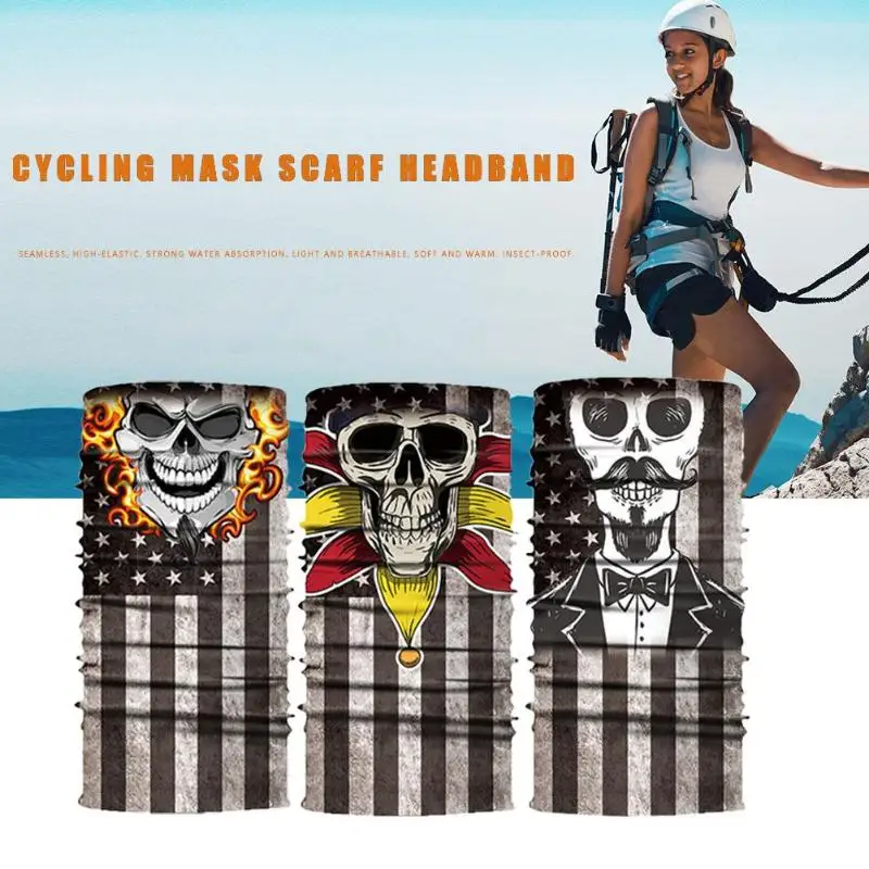 Открытый Унисекс Велоспорт Лыжная маска на голову теплый шарф на шею бесшовные солнцезащитный ветронепроницаемый Зонт повязка велосипед