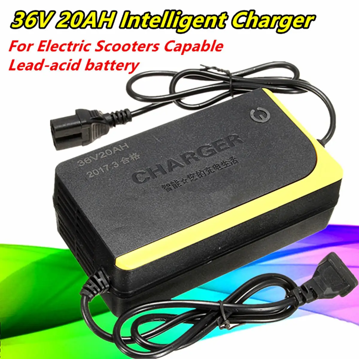 

36V 20AH Intelligent Battery Charger Charging for Electric Bikes Scooters Capable Lead-acid Battery