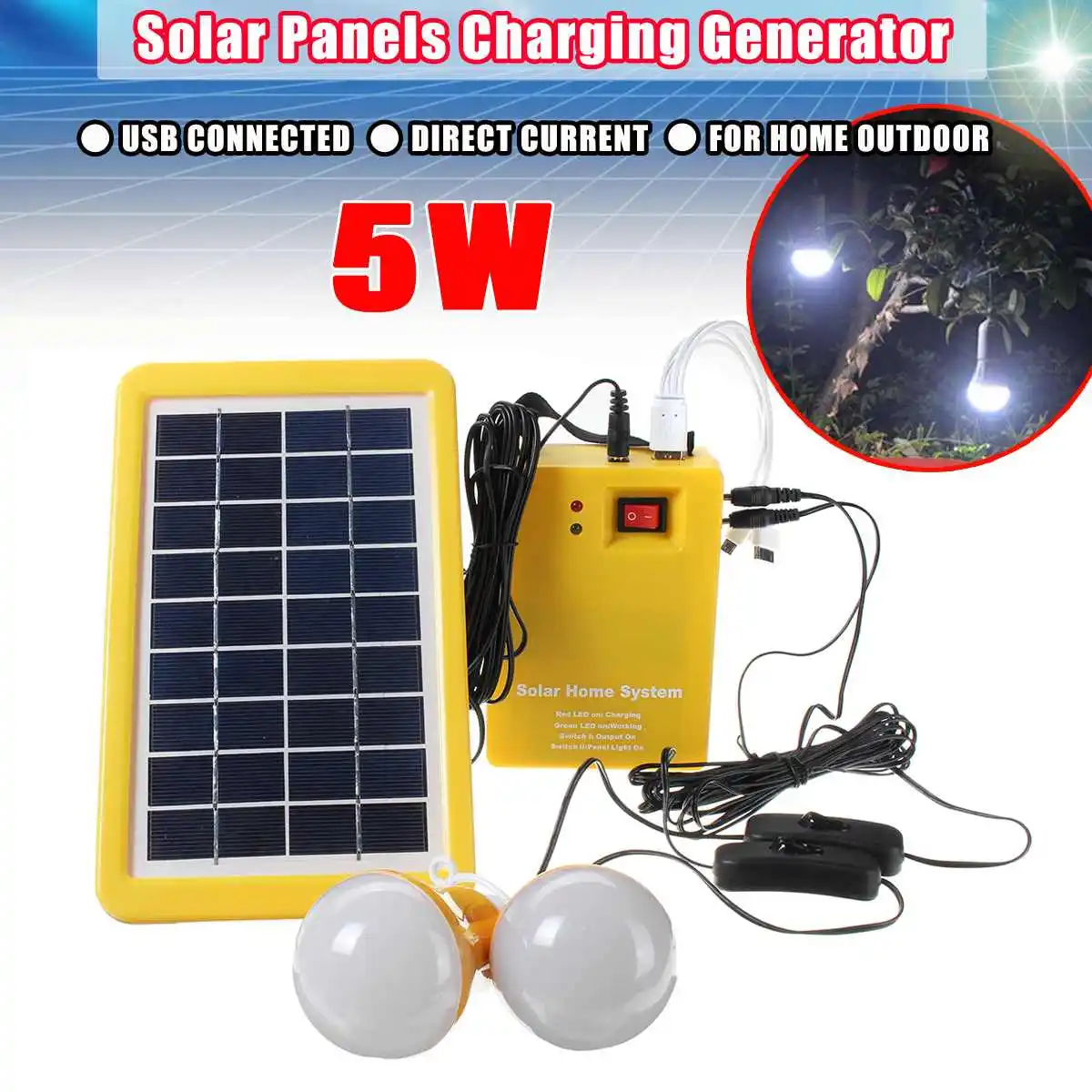 9V 3W USB Зарядное устройство Панели солнечные для дома и улицы Системы Панели солнечные s Battey Зарядки 2 светодиодный лампы Мощность генератор энергии лагерь для путешествий