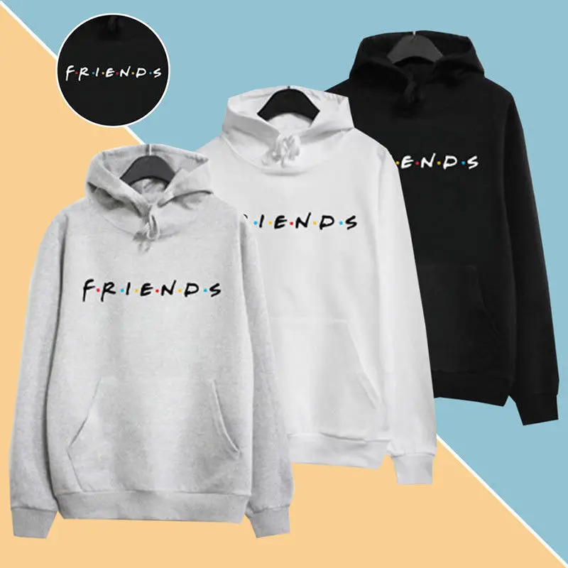 

FRIENDS Letter Print Women Hoodies Sweatshirt Winter Autumn Thicken Harajuku Sudaderas Mujer Long Sleeve Pullovers