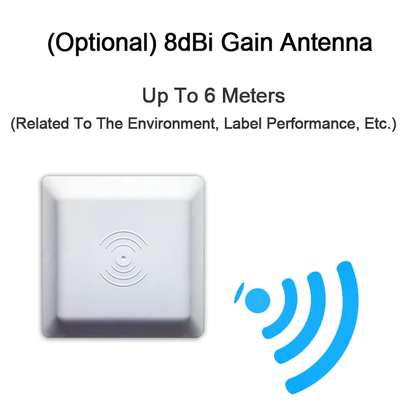 Eseye UHF RFID антенна 6 м дальность действия с 8dbi антенной для парковки RS232/RS485/Wiegand 26/34