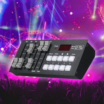 

DJ Club Party Show Mini DMX512 Console Stage Light Controller Rechargeable Battery Portable for Party Concert Bar Pub