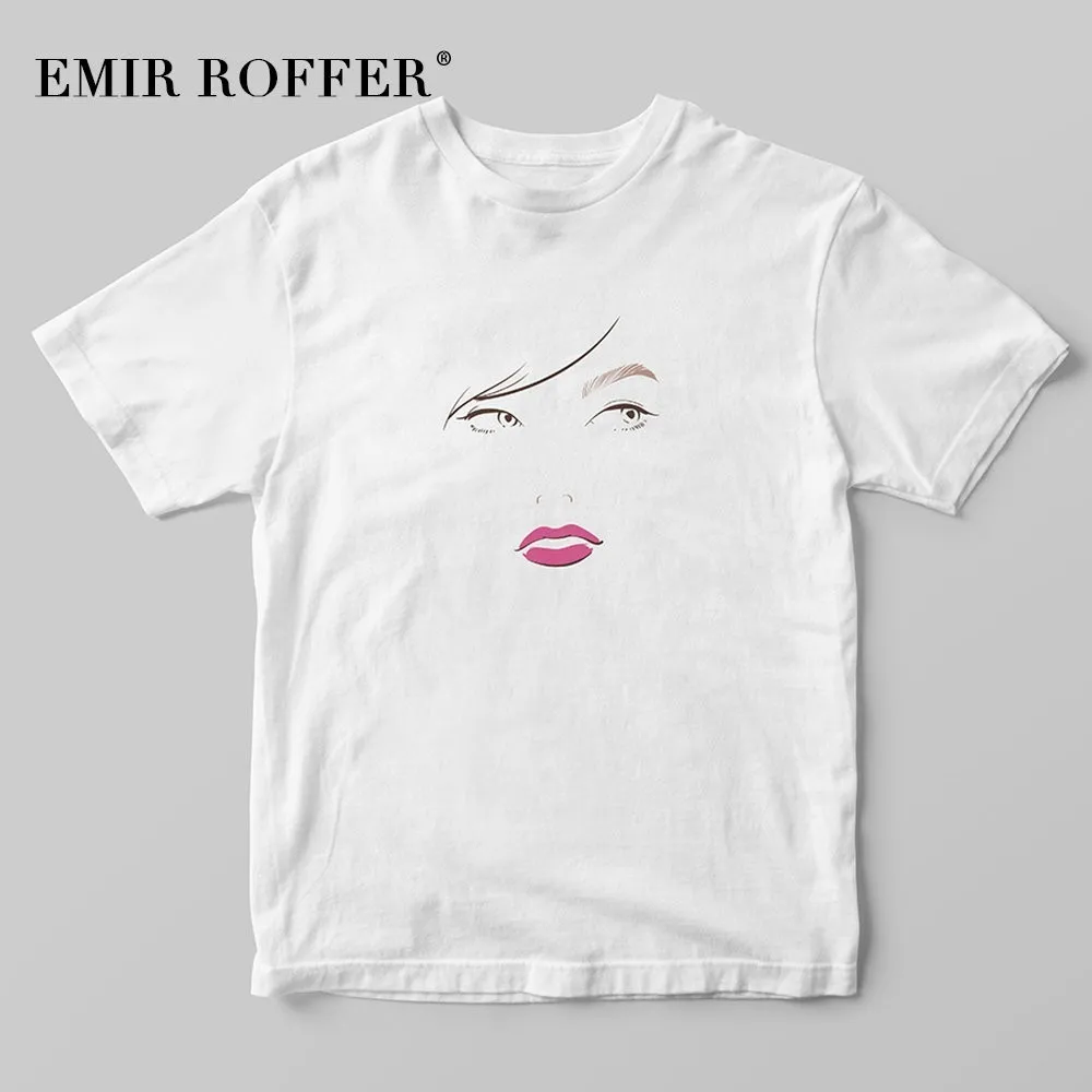 

EMIR ROFFER Fashion Harajuku Print T-shirt Female Graphic Tees Women Funny Vintage T Shirt 2019 Summer Cotton Tees Tops