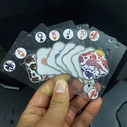 Texas Hold'em прозрачные пластиковые игральные карты Кристальные водонепроницаемые пластиковые карты для настольных игр