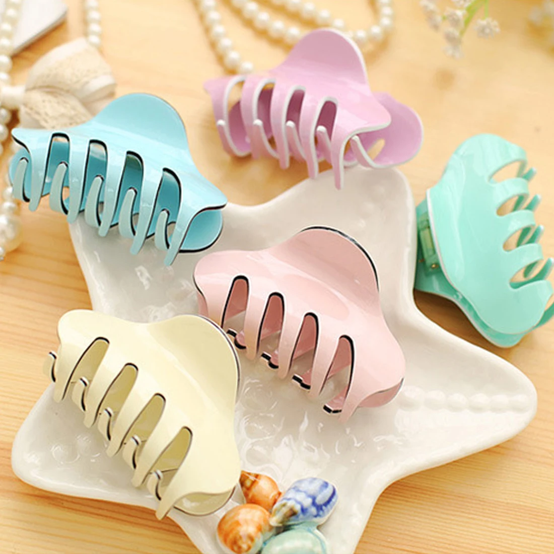 

Fashion Acrylic Hairpin Women Girls Hair Clip Clamp Candy Color Shower Hair Holder Hair Claw Accessories for Ladies