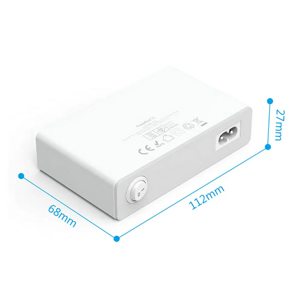 Bakeey ЕС вилка 10 портов USB зарядное устройство адаптер умный настольный настенный зарядный мобильный телефон путешествия быстрое зарядное ус...