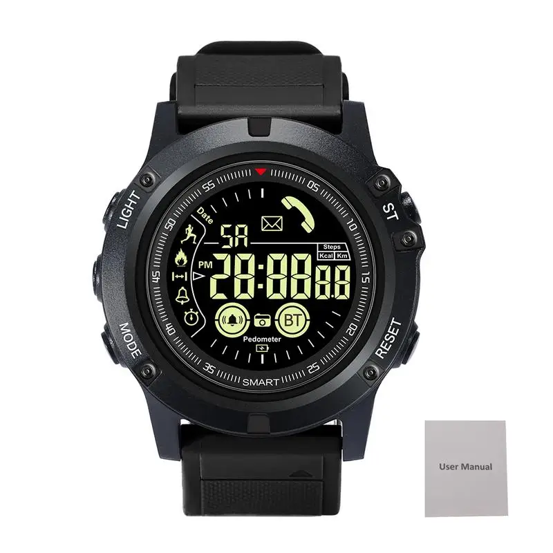 

Smart Watch Sport Waterproof Pedometers Message Reminder Bluetooth Outdoor Swimming Men Smartwatch For Ios Android Phone