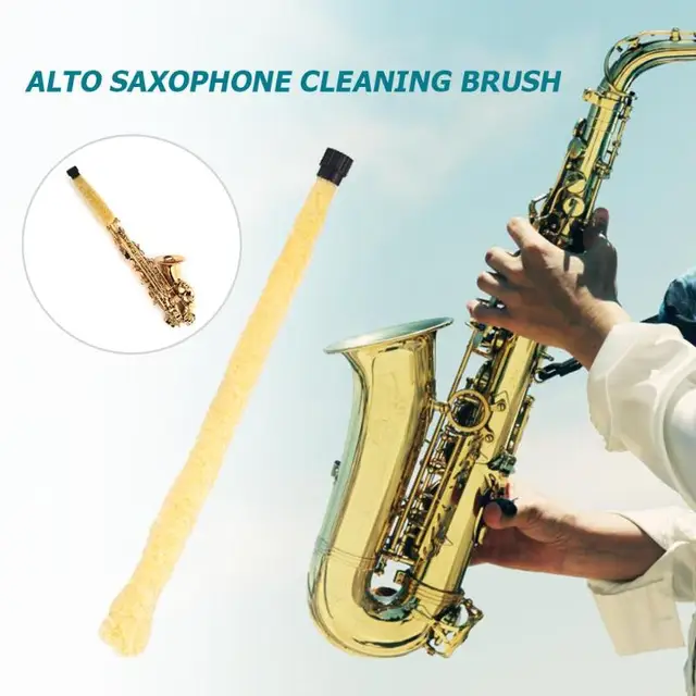 Saxophone Accessories Soft Alto Sax Cleaning Brush Saxophone Cleaner
