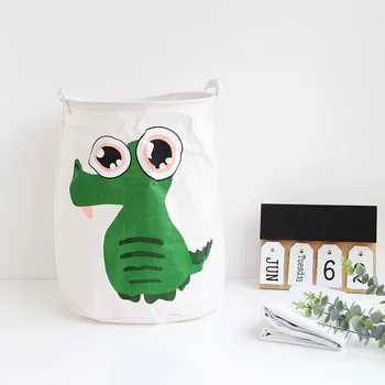 

Cartoon Animal Storage Bag Bedroom Laundry Basket Cotton Portable Travel Storage Bag Children Clothes Toy Storage Organizer