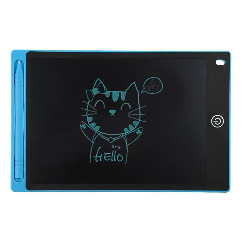 PPYY NEW -12Inch Portable Digital Lcd Drawing Tablet Writing Graphic Board Memo Notes Reminder Notepad With Stylus Pen Cr |