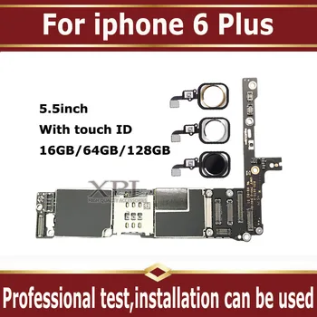 

Factory unlocked motherboard for iphone 6 plus 16GB 64GB 128GB IOS logic board with Touch ID,without Touch ID for iphone 6Plus