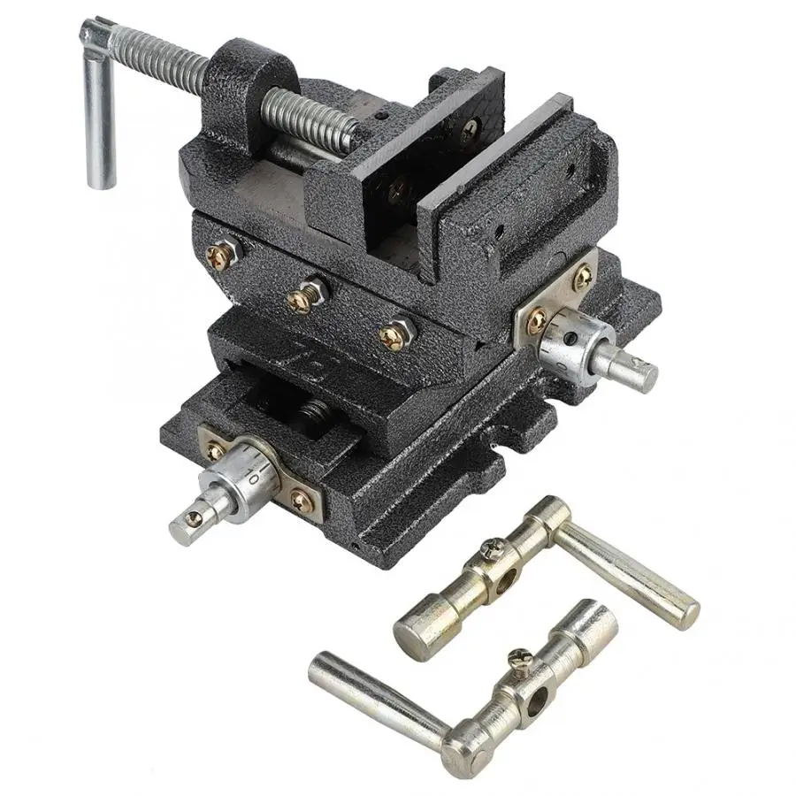 

4 Inch Cross Sliding Drill Press Vise Heavy Duty 2 Way X-Y Clamp Machine vice clamp 100mm