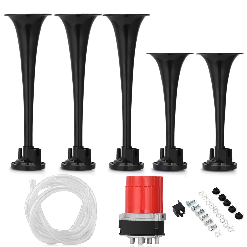 12 В 5 труба Dixie Air Horn с громким 125dB звуковое давление для автомобиля Автобус Лодка