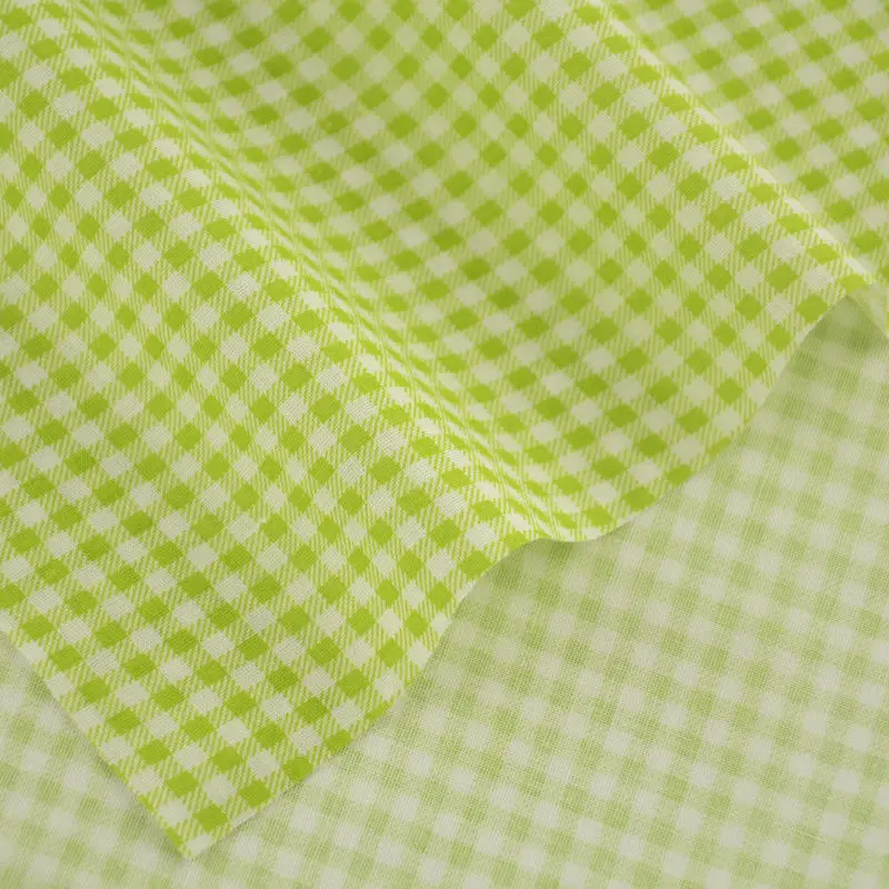 Г.; Новинка Книги по искусству работы лоскутное хлопок ткани зеленого и белого проверки конструкции для DIY Куклы одежда Tecido Жир квартал