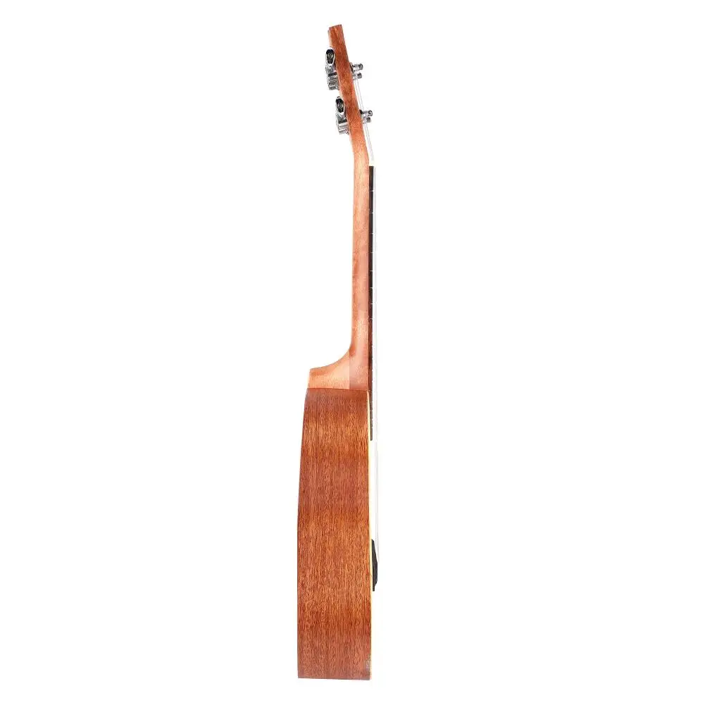 Гавайская гитара 23 дюймов Ukelele начинающих Портативный легкий ель из красного дерева роспись 4 строки укулеле Гавайская гитара
