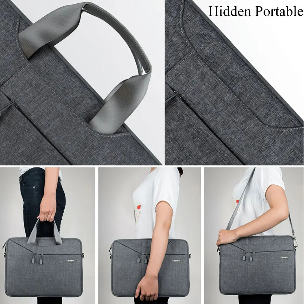 WiWU Laptop Bag Case 15.6 15.4 14.1 13.3 17.3 Messenger Bags for MacBook Air 13 Case Waterproof Notebook Bag for MacBook Pro 15 WiWU Laptop Bag Case 15.6 15.4 14.1 13.3 17.3 Messenger Bags for MacBook Air 13 Case Waterproof Notebook Bag for MacBook Pro 15