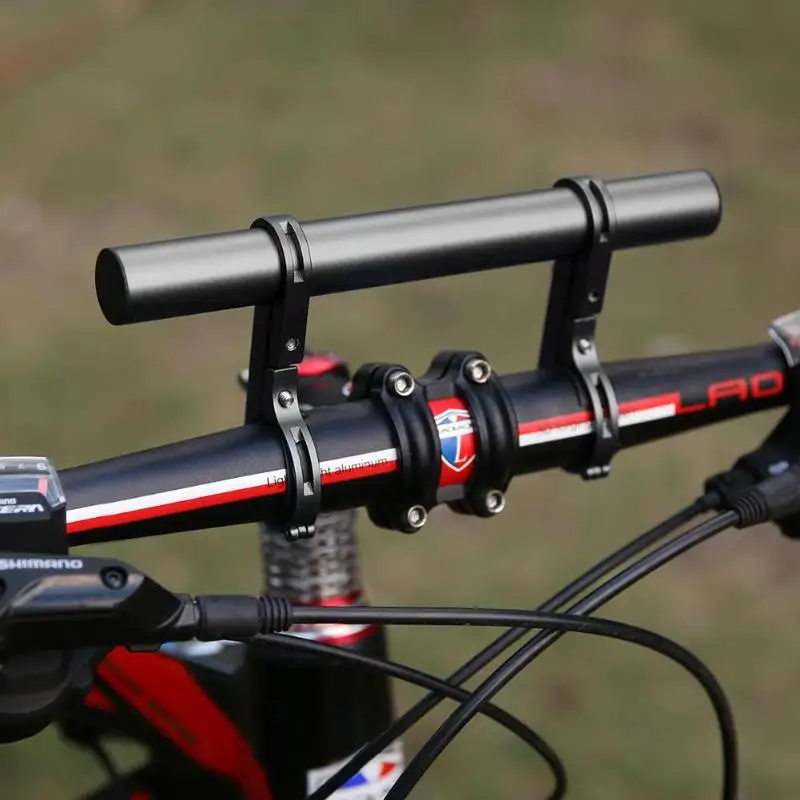 

Adventurer Cycle Bracket Holder Extender Handle Bar Alloy Double Handlebar Light Clip Bike Mount Bracket Hiking outdoor