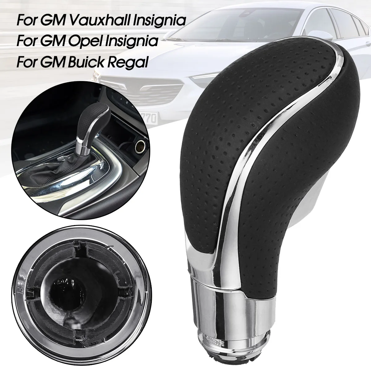 Perilla de cambio Palanca de cambio Cabezal de palanca para Vauxhall Insignia Perilla de cambio autom/ático Funda de cambio