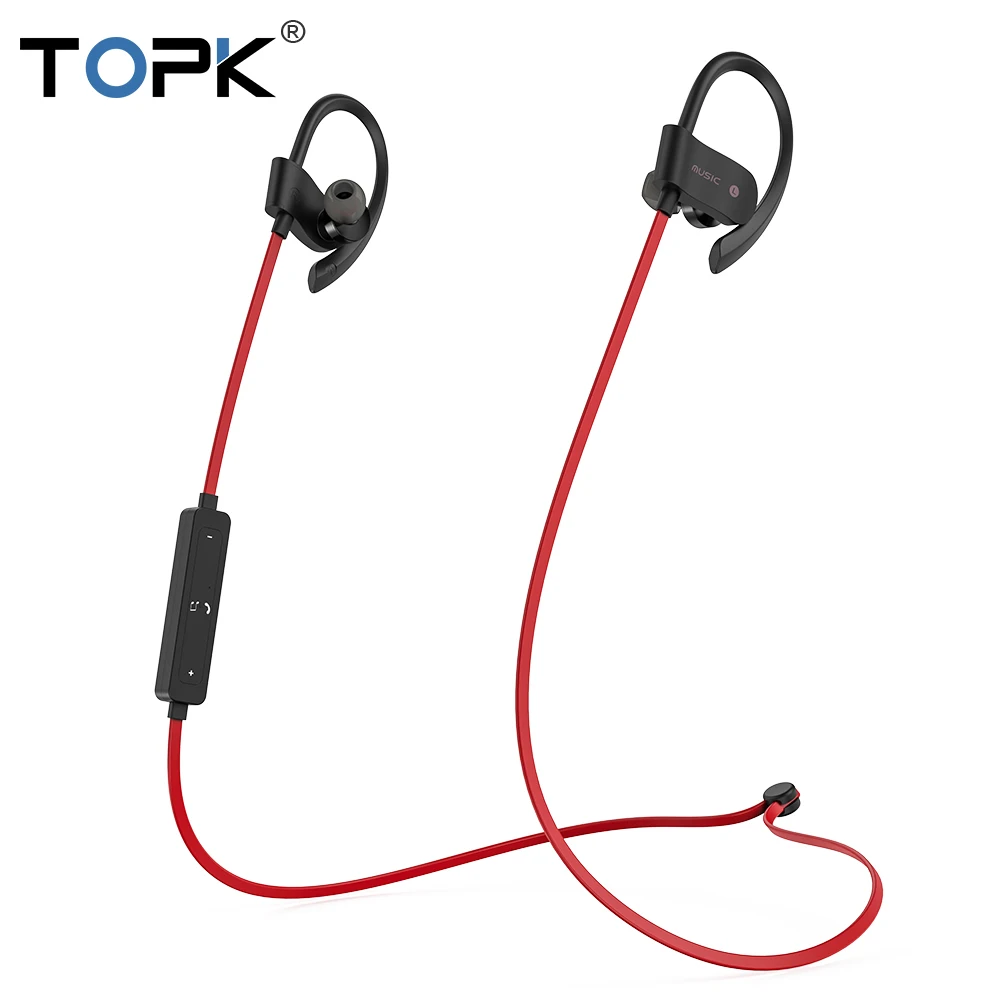 TOPK F12 Bluetooth 5 0 Беспроводной наушники влагонепроницаемые спортивные басовая