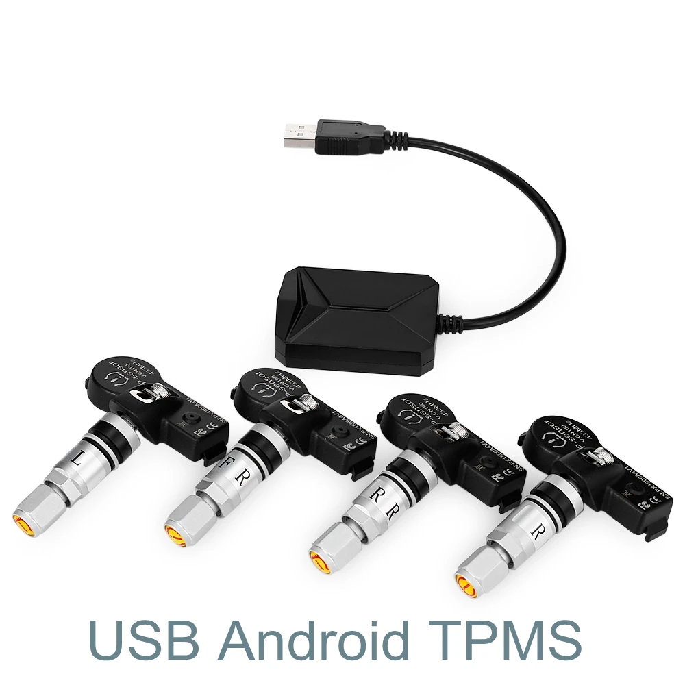 USB Android TPMS Car Tire Pressure Monitoring System Display Internal