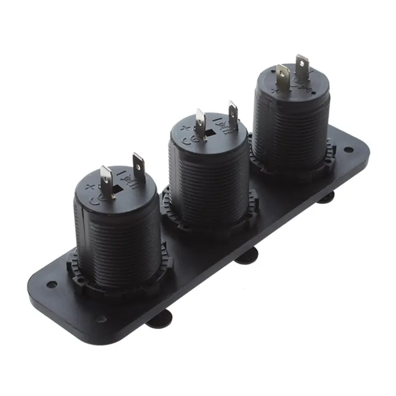 

12V Dual Car Cigarette Lighter Socket Splitter 2 USB Port Power Charger Adapter