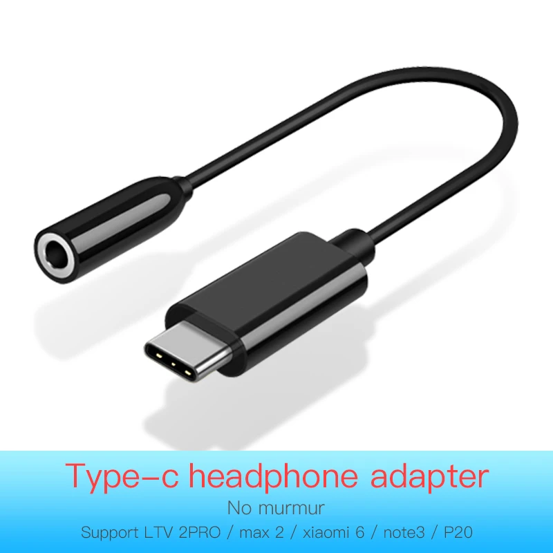 

Type C to 3.5mm Earphone Adapter USB Type-C to 3.5 Headphone Cable Aux Audio Cable for Huawei Mate 10 P20 Pro Xiaomi Mi 8