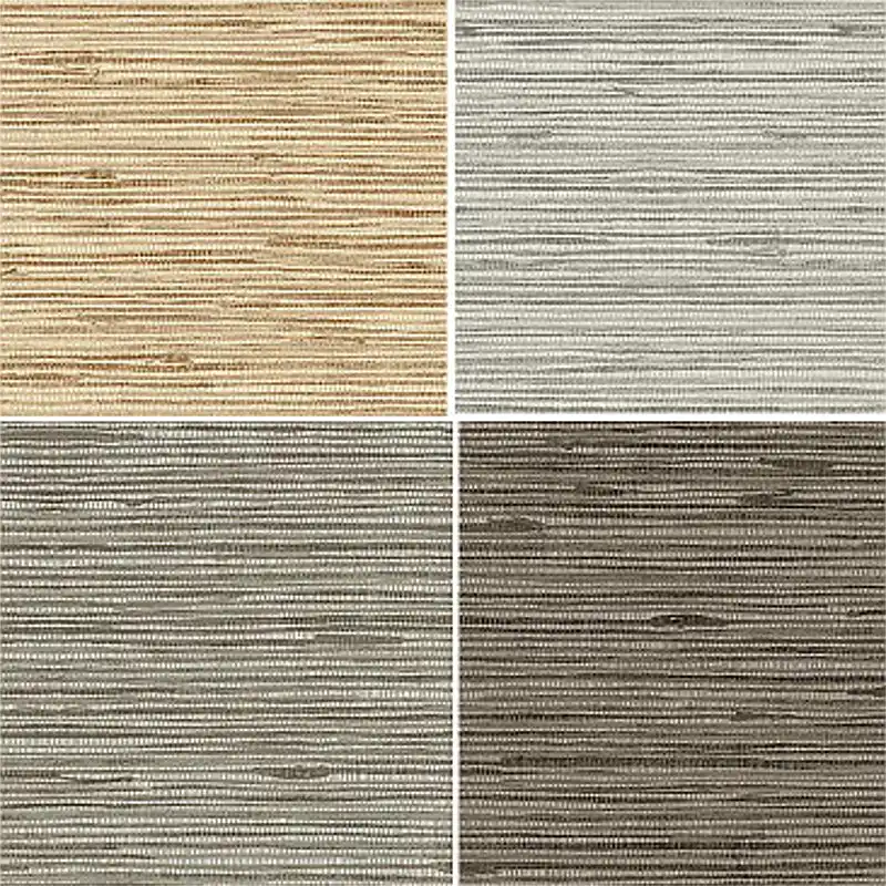 Classic Style Rustic Embossed Vinyl Textured Faux Grasscloth