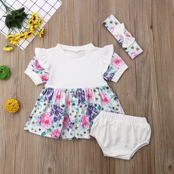 

Pudcoco Baby Girl Set 0-18M Newborn Infant Baby Boys Girls Suit Cotton Playsuit Clothes Outfits