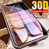 30D verre de protection sur le pour iPhone X XS Max XR trempé protecteur d'écran verre de bord incurvé 11 Pro XR XS Max verre de couverture complet ► Photo 1/6